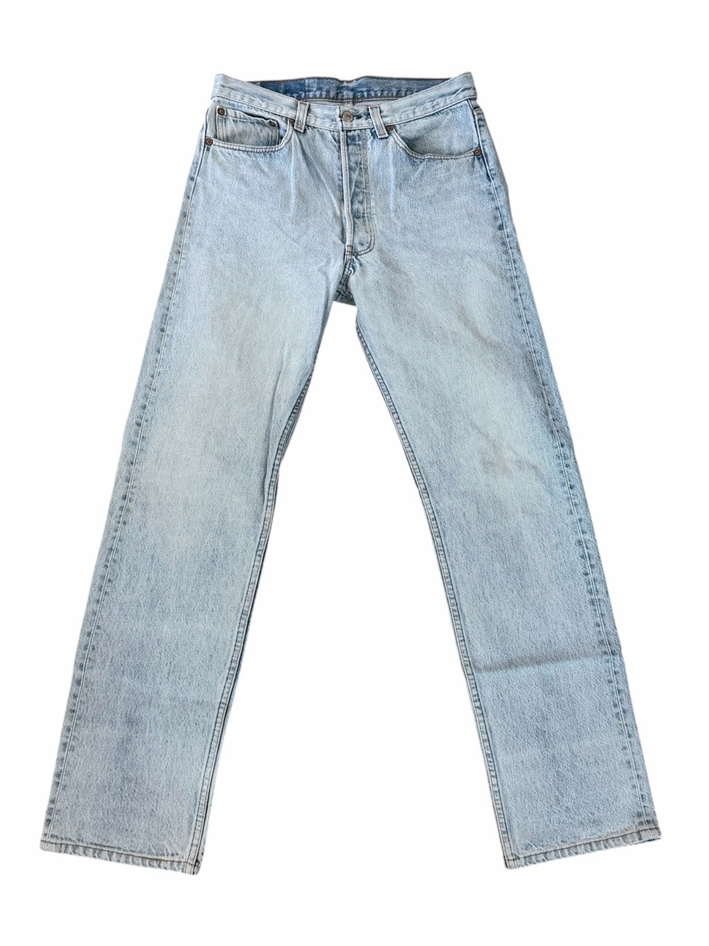 Levi’s 501 Vintage 80's Denim Blue Straight-Leg Jeans Sz W33/L36 GUC
